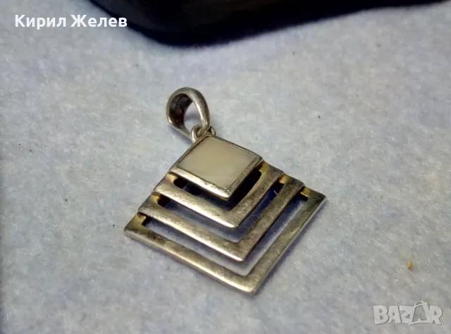 NIKOL@S АВТОРСКИ СЕДЕФЕН СРЕБЪРЕН МЕДАЛЬОН СРЕБРО 925 РЪЧНА РАБОТАна ИЗВЕСТНИЯ БИЖУТЕР НИКОЛАС 32107, снимка 9 - Колиета, медальони, синджири - 49886051