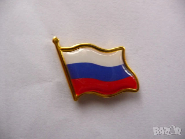 Значка Русия знаме флаг символ държава Москва Кремъл Путин пин ревер фен Огромная Сибир СССР Волга