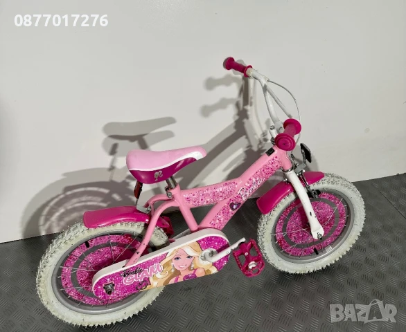 Детски велосипед Barbie за момиче 16 цола/ колело, снимка 4 - Велосипеди - 51387164