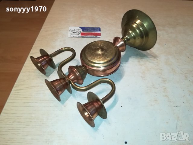 СВЕЩНИК ОТ ФРАНЦИЯ-МЕД МЕСИНГ 0701241940, снимка 18 - Антикварни и старинни предмети - 43700877