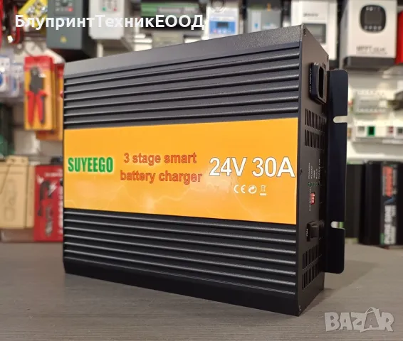 Зарядно устройство Suyeego 30А 24V с 8 режима (триетапно) +функция "събуждане", снимка 4 - Друга електроника - 48415173