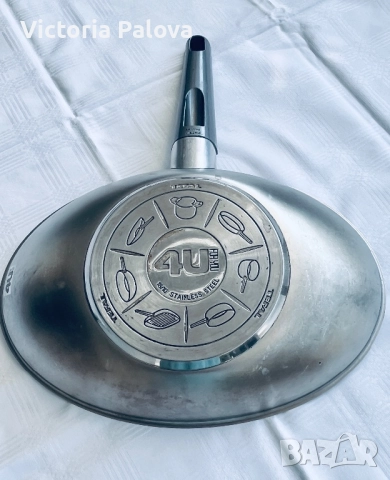 Тиган уок TEFAL 4 YOU Франция неръждаема стомана 18/10, снимка 9 - Съдове за готвене - 51507174