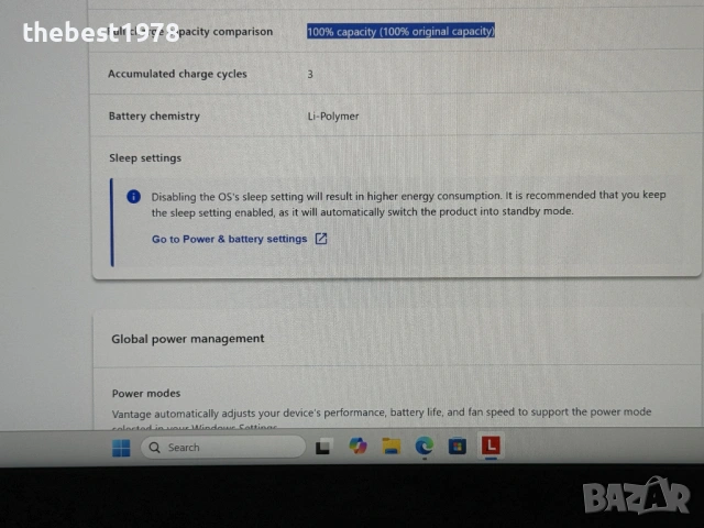 Lenovo P16 Gen2`i7-13700HX/RTX A1000/32GB DDR5/1TB SSD/165Hz WQXGA/Гаранция, снимка 10 - Лаптопи за работа - 53236615