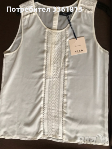 Продавам копринена чисто нова  блуза марка , снимка 2 - Потници - 36478234