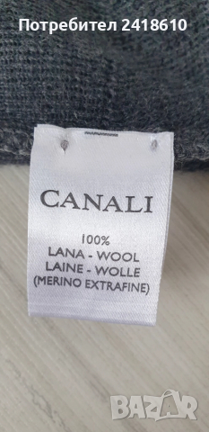 CANALI Made in Italy Merino / Wool / Mens Size M / L ОРИГИНАЛ! Мъжки Пуловер !, снимка 3 - Пуловери - 52294246