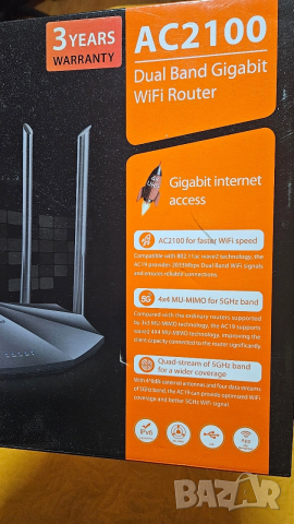 Рутер wireless Tenda AC19, AC2100, Gigabit,USB, dual-band, 4 antene, firewall, MU-MIMO, Wave 2, IPv6, снимка 3 - Рутери - 52932106