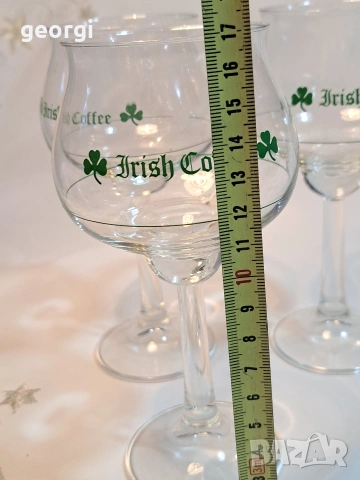 3 винтидж луксозни тънкостенни Irish coffee 32/2, снимка 7 - Чаши - 53056944