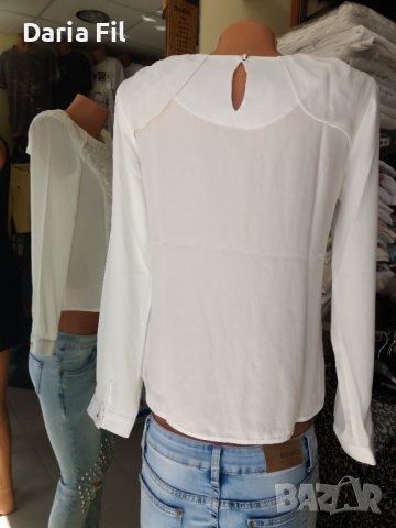 -20% УНИКАЛНО КРАСИВА бяла риза с дантела, снимка 3 - Ризи - 38790909