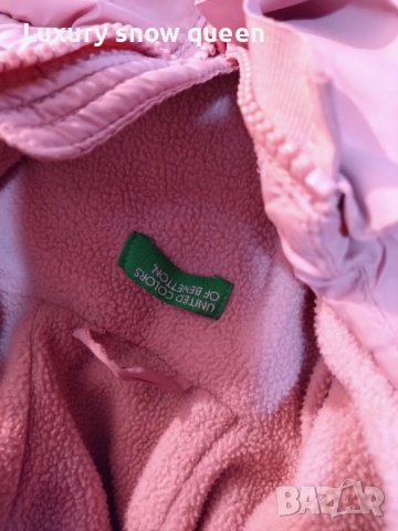 Розово яке Benetton 104см, снимка 3 - Детски якета и елеци - 43047503