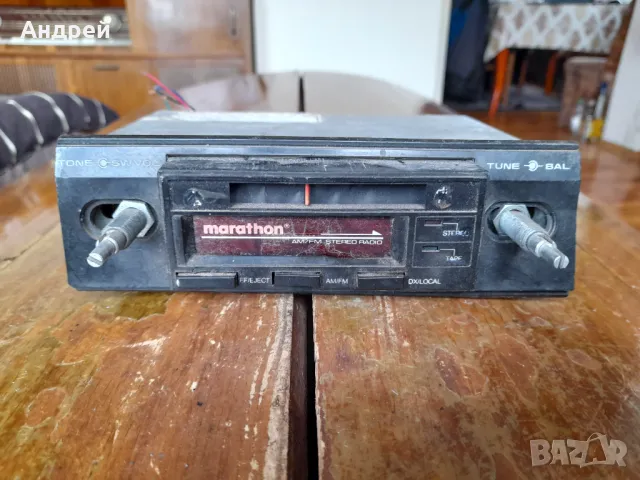 Старо автомобилно радио,радиокасетофон Marathon, снимка 2 - Други ценни предмети - 49575272