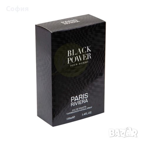 Парфюм за мъже Paris Riviera Black Power 100ml, снимка 2 - Мъжки парфюми - 43742542