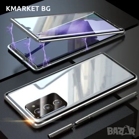 Samsung Galaxy Note20 Ultra View Window/ Magnetic Metal Frame Калъф и Протектор, снимка 5 - Калъфи, кейсове - 48317639