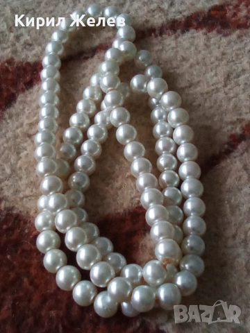 Колие с бели перли 52714, снимка 6 - Колиета, медальони, синджири - 52866320