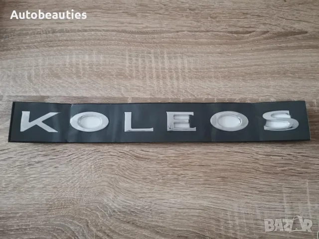Сребрист Надпис Renault Koleos голям размер, снимка 3 - Аксесоари и консумативи - 50065251