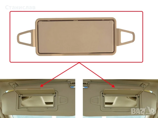 Капак за огледало на сенник за Mercedes C-Class W204, снимка 4 - Части - 50632374