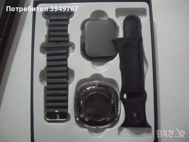 Чисто нов смарт часовникв+безжични слушалки., снимка 3 - Смарт часовници - 49484578