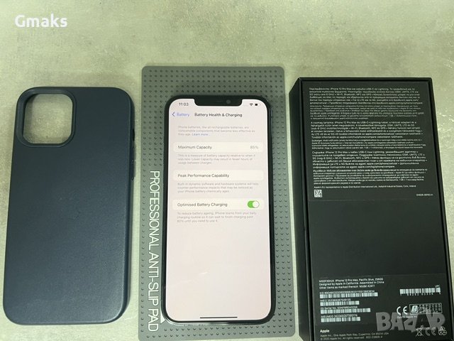 Apple iPhone 12 Pro max 256GB, Pacific Blue, Като нов!, снимка 10 - Apple iPhone - 43865697