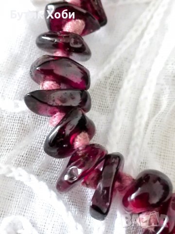 Гердан от натурален гранат //2, снимка 3 - Колиета, медальони, синджири - 37794873