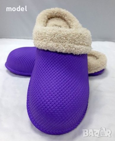 Дамски чехли, с пух, снимка 2 - Чехли - 38623430