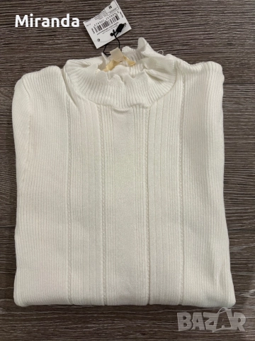 Koton бял пуловер М, снимка 5 - Блузи с дълъг ръкав и пуловери - 52557975