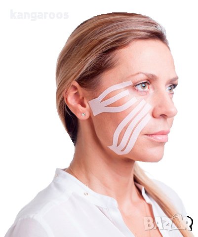 Кинезио тейп лента за лице Ares Beauty Tape, снимка 2 - Козметика за лице - 26997384