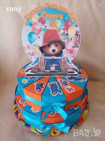 Картонена торта мечето Падингтън