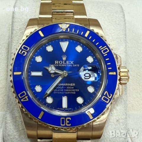 Rolex Submariner Gold Blue Ocean , снимка 7 - Мъжки - 40519073