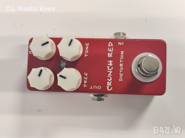 Mosky Crunch Red Distortion Guitar Pedal True Bypass - Драйв педал за ел китара /КАТО НОВ/, снимка 3 - Китари - 38002768