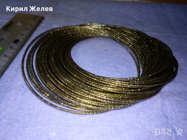 КОМПЛЕКТ ЗВЪНТЯЩИ СРЕБРИСТИ ГРИВНИ ТРАДИЦИОНЕН МОДЕЛ СТОМАНЕНИ 36983, снимка 9 - Гривни - 43803806