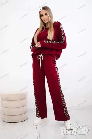 Дамски комплект от две части от вискоза с леопардово райе, 8цвята , снимка 5 - Комплекти - 47328834