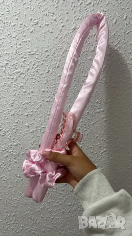  Голяма, стилна ролка за коса от коприна  , снимка 4 - Аксесоари за коса - 51802250