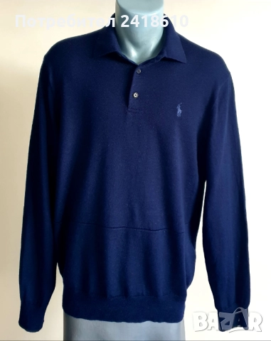 POLO Ralph Lauren  Merino  Knit Mens Size L ОРИГИНАЛ! Mъжки Пуловер, снимка 7 - Пуловери - 52918855