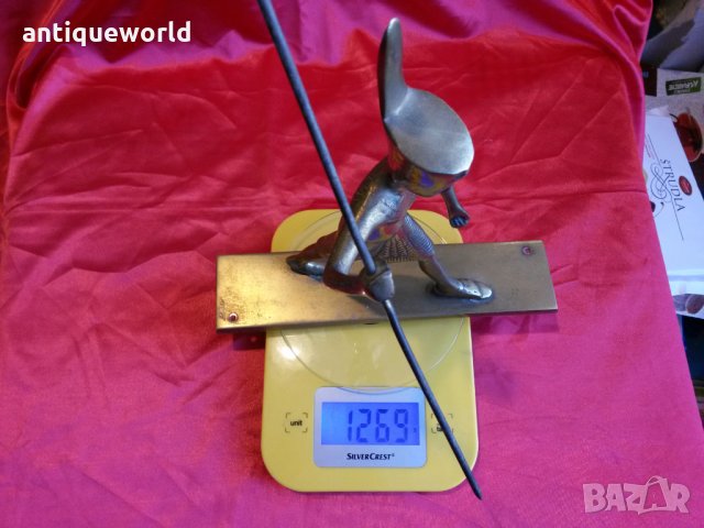 Стара Масивна Бронзова Статуетка ,Фигура ЕГИПЕТСКИ ВОЙН, снимка 7 - Антикварни и старинни предмети - 27396957