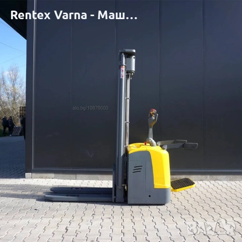 🚜 Палетен стакер ПОД НАЕМ и ПРОДАЖБА! Повдигай товари на височина лесно!, снимка 2 - Подемници - 53324089