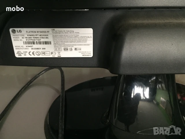  компютърен монитор-нов 48,3 см (19") 1366 x 768 пиксела Черен,  широкоекранен LCD монитор,, снимка 3 - Монитори - 50970652