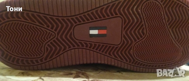 TOMMY HILFIGER Оригинал Нови Дамски Маратонки Изцяло от Естествена Кожа 41, снимка 12 - Маратонки - 53489141