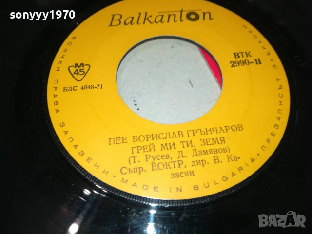 БОРИСЛАВ ГРЪНЧАРОВ-МАЛКА ПЛОЧА 2110251717, снимка 10 - Грамофонни плочи - 52133403