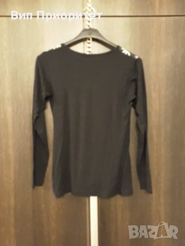 Тениска с дълъг ръкав памук с еластан, с Мерлин Монро в  USA вариант , изчистен гръб в черно., снимка 8 - Тениски - 37446674