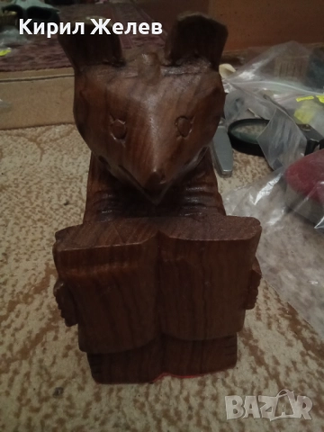 Дърворезба мечка фигура 51717, снимка 2 - Антикварни и старинни предмети - 52070211