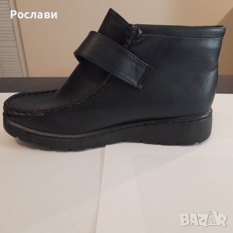 127. Дамски ниски боти, изкуствено равно ходило, номер 40, снимка 3 - Дамски боти - 44106428