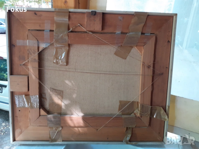 КАРТИНА МАСЛО НА ПЛАТНО ПОДПИС РАМКА, снимка 6 - Антикварни и старинни предмети - 53517199