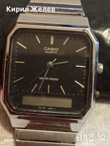 Марков оригинален мъжки часовник CASIO QUARTZ JAPAN рядък модел за ЦЕНИТЕЛИ 51825, снимка 2 - Мъжки - 53481782