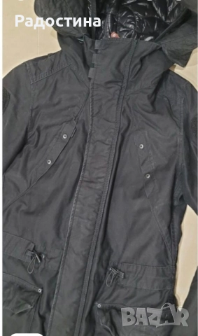 G-Star Raw Polar Duty Hooded Black Parka Дамска Парка Яке от Две Части, снимка 6 - Якета - 52332557