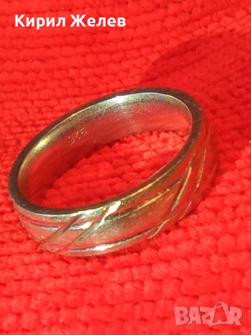 ПРЕКРАСЕН СРЕБЪРЕН ФЕШЪН АРТ ПРЪСТЕН СРЕБРО 925 с БЯЛА ПОЗЛАТА РЪЧНО ОРНАМЕНТИРАН Тип ХАЛКА 27163