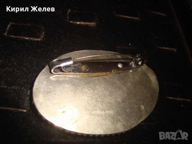 СТАРИННА САЧАНЕНА БРОШКА с ОГРОМЕН ШЛИФОВАН ЧЕРЕН ОНИКС РЪЧНА ЮВЕЛИРНА ИЗРАБОТКА 72361, снимка 8 - Антикварни и старинни предмети - 32265600