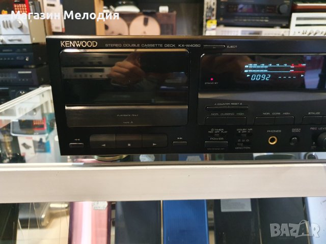 Касетен дек Kenwood KX-W4050 Много добротехническо и визуално състояние., снимка 4 - Декове - 43658693