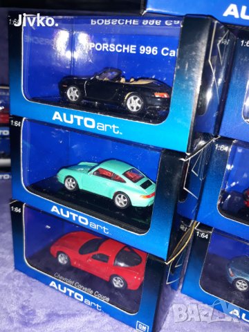 BMW PORSCHE CHEVROLET CHRYSLER VOLKSWAGEN  1.64 AUTOART  , снимка 9 - Колекции - 36920821