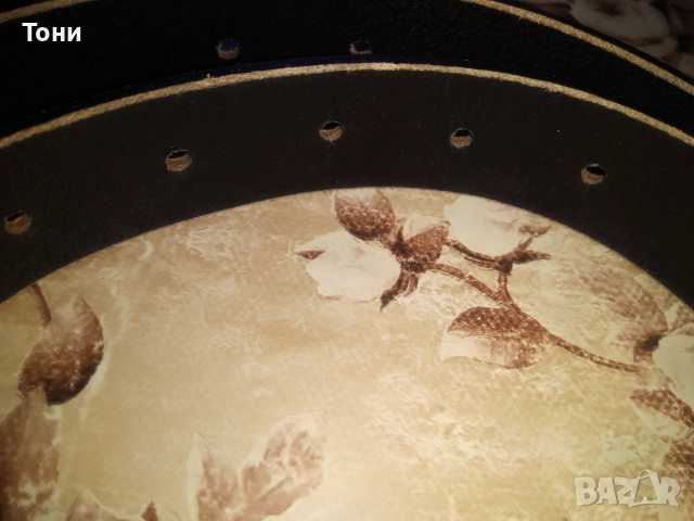 VANZETTI Оригинал Нов Дамски Колан Изцяло от Естествена Кожа 125см, снимка 10 - Колани - 52563055