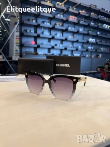 очила с черен обикновен калъф и Ув защита chanel, снимка 3 - Слънчеви и диоптрични очила - 52225544