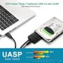 USB 3.0 към SATA III (сата) кабел за 2.5" и 3.5" HDD и SSD + захранване, снимка 6